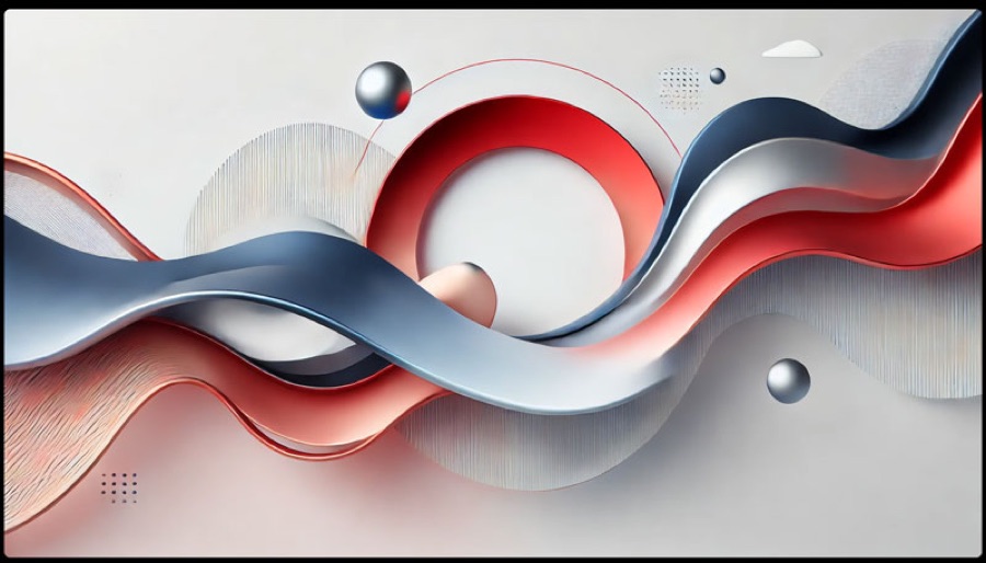 Abstract geometric design representing innovation